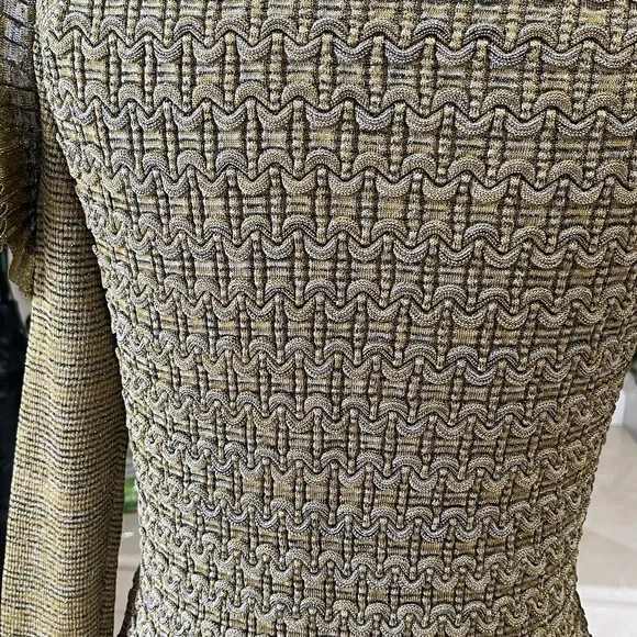 Kenzo Olive Green Sweater with Unique Shoulder Details